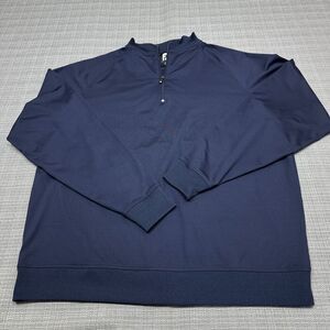 FootJoy Windbreaker Mens XL Blue Pullover 1/4 Zip Shirt Golf Activewear Comfort‎